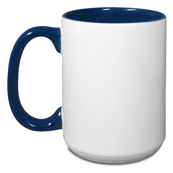 15 Oz. Two-Tone Mug with C Shaped Handle... from ASI 52475 Xpres LLC