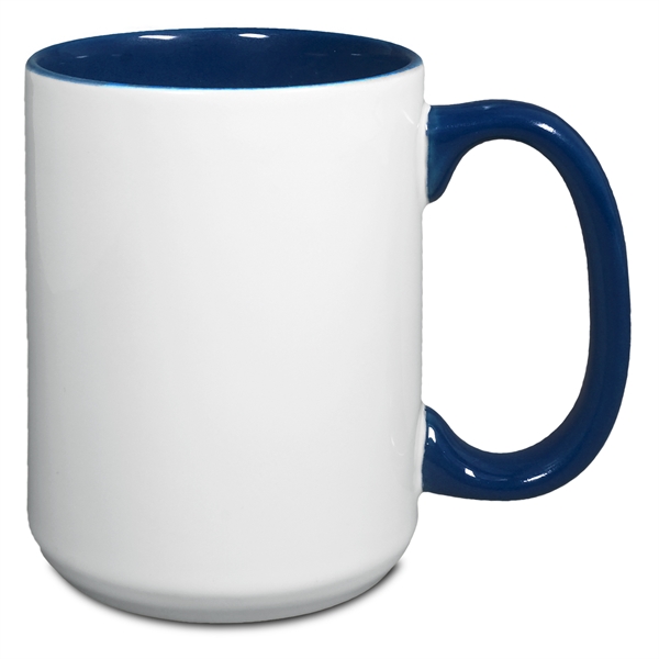 15 Oz. Two-Tone Mug with C Shaped Handle... from ASI 52475 Xpres LLC