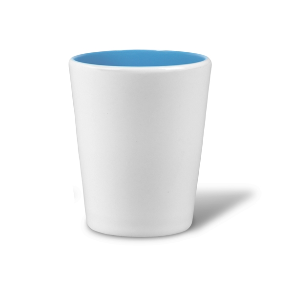 2 Oz. Two Tone Ceramic Shot Glass... from ASI 52475 Xpres LLC