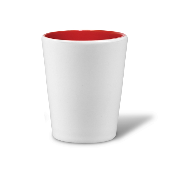 2 Oz. Two Tone Ceramic Shot Glass... from ASI 52475 Xpres LLC