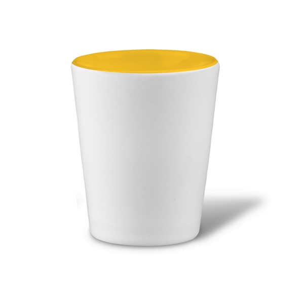 2 Oz. Two Tone Ceramic Shot Glass... from ASI 52475 Xpres LLC