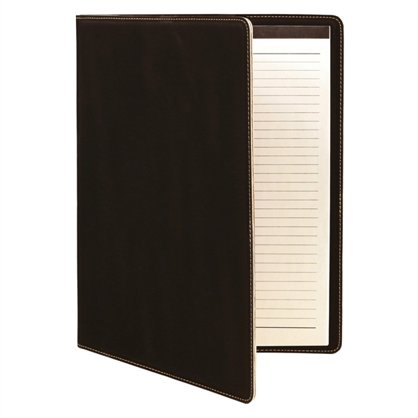 1.5" x 9.5" x 12" portfolio made of black leatherette with... from ASI 74601 Calico