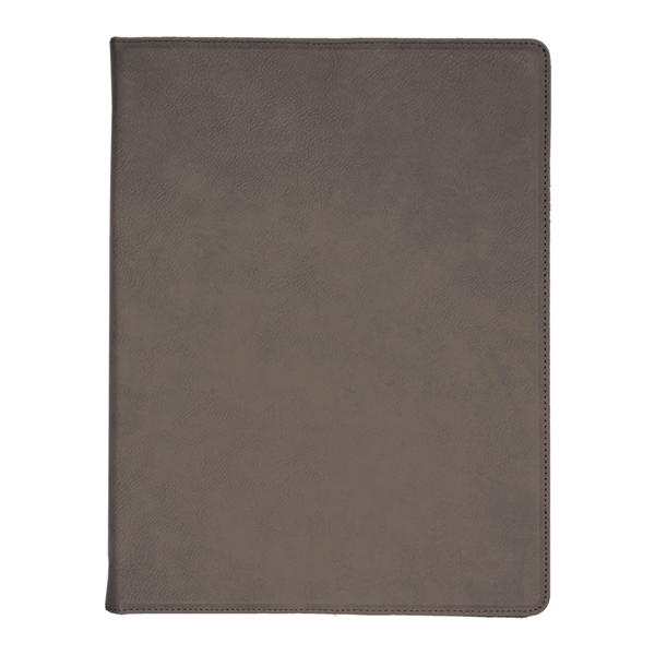 1.5" x 9.5" x 12" portfolio made of gray leatherette with... from ASI 74601 Calico