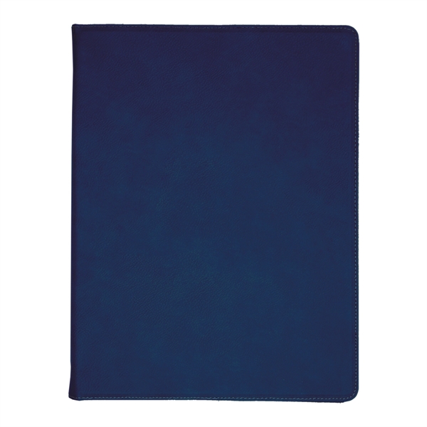 1.5" x 9.5" x 12" portfolio made of blue leatherette with... from ASI 74601 Calico