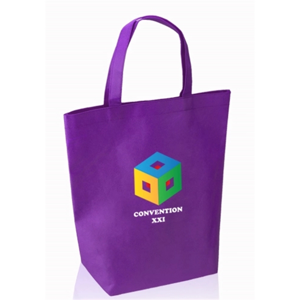 13" W x 15" H non-woven shopper tote bag with reinforced... from ASI 39552 BEL Promo