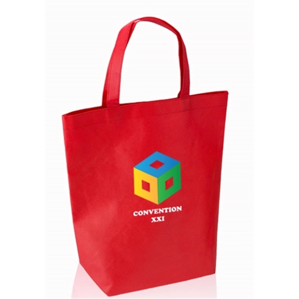 13" W x 15" H non-woven shopper tote bag with reinforced... from ASI 39552 BEL Promo