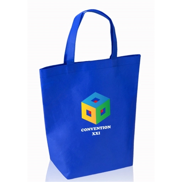 13" W x 15" H non-woven shopper tote bag with reinforced... from ASI 39552 BEL Promo