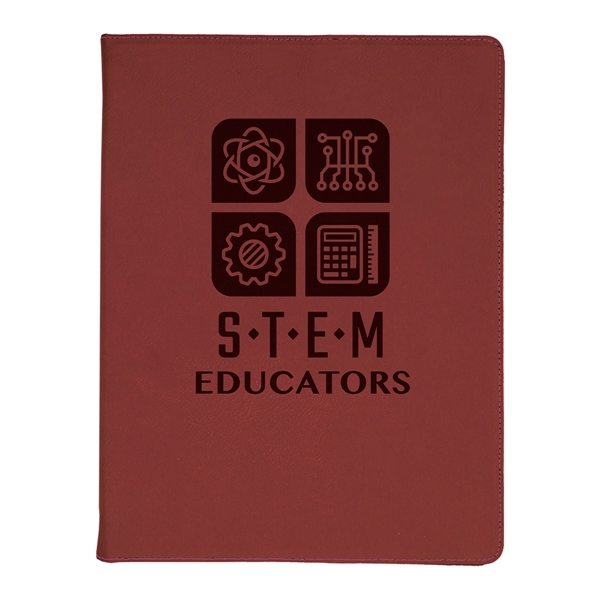 1.5" x 9.5" x 12" portfolio made of rose leatherette with... from ASI 74601 Calico
