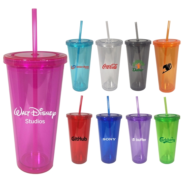 16 and 20 ounce acrylic plastic double-wall insulated tumblers with lid... from ASI 31978 Admanline