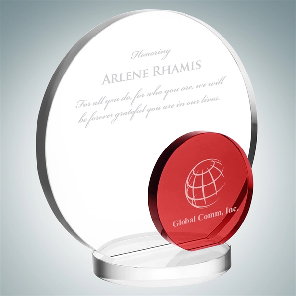 Red eclipse award made of optical crystal, measuring 6 1/4" x... from ASI 47791 Best Deal Awards