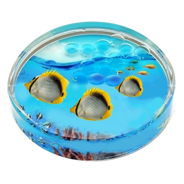 Liquid Coaster With Custom Four Color Process Insert - With Bubbles... from ASI 62635 Inno-Vative Solutions Grp LTD