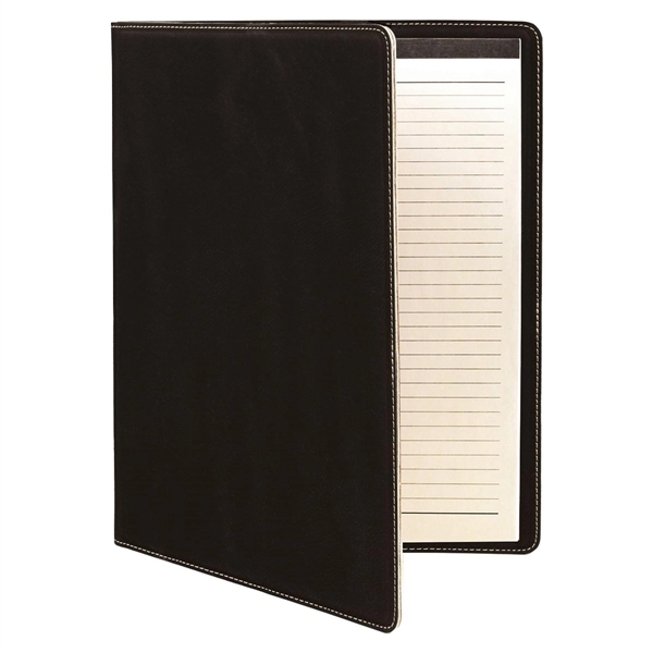 1.5" x 9.5" x 12" portfolio made of black leatherette with... from ASI 74601 Calico