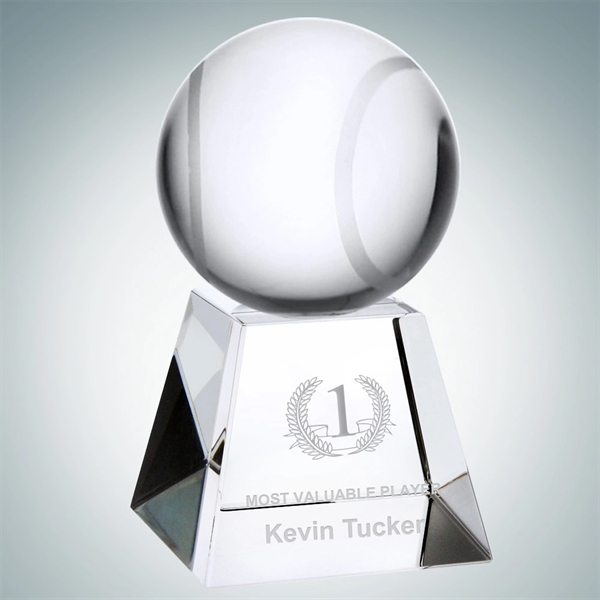 Tennis ball award made of optical crystal with a short base.... from ASI 47791 Best Deal Awards