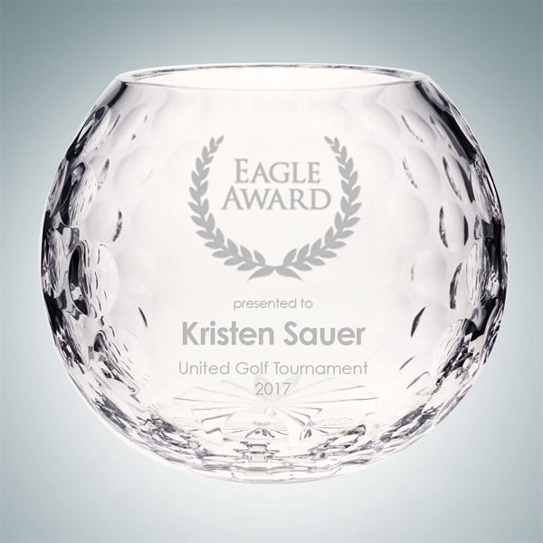 Medium Axis golf bowl made of lead crystal and measuring 4... from ASI 47791 Best Deal Awards