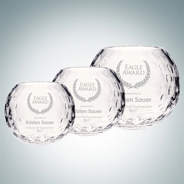 Medium Axis golf bowl made of lead crystal and measuring 4... from ASI 47791 Best Deal Awards