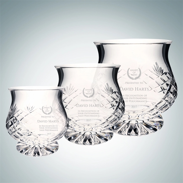 Small short Hurricane vase made of lead crystal and measuring 5... from ASI 47791 Best Deal Awards