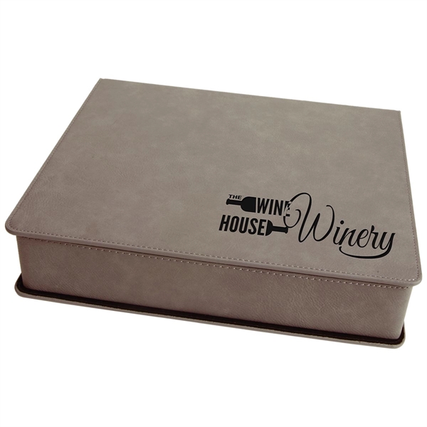 Gray 10 1/2" x 8 3/8" x 2 1/4" wine kit... from ASI 74601 Calico