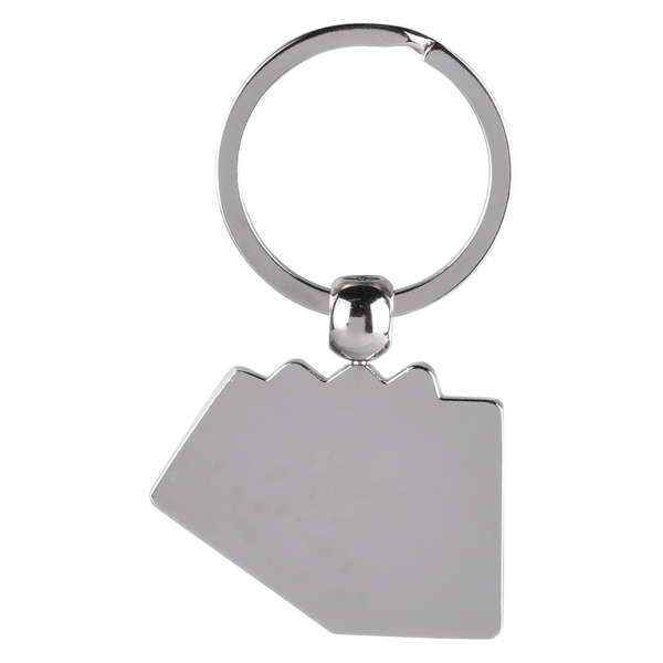 A satin metal key chain in the shape of playing cards... from ASI 43442 ZZ DROPPED - High Caliber Line USA