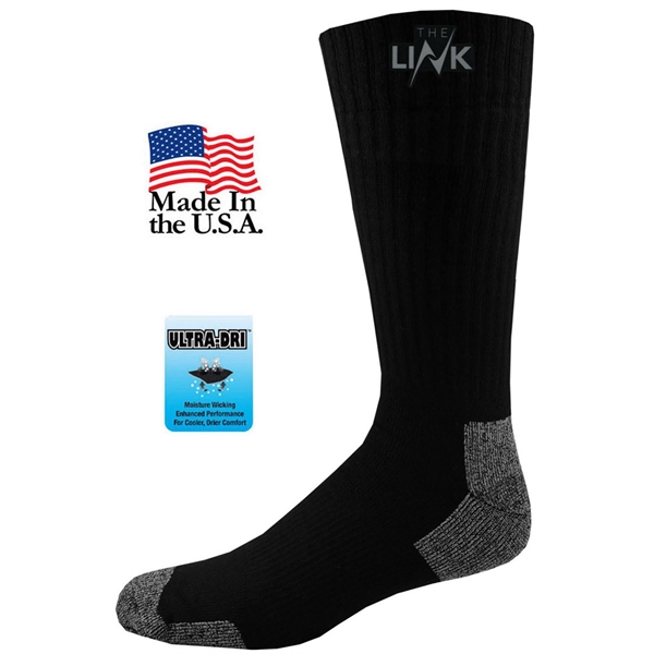 Steel toe boot socks with full cushion foot and leg, moisture... from ASI 90160 Suntex Industries