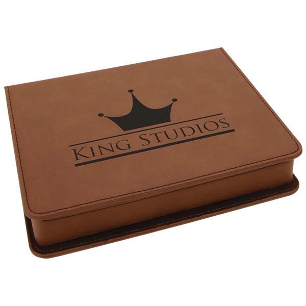 Dark brown 7" x 5 1/2" x 1 1/4" wine kit... from ASI 74601 Calico