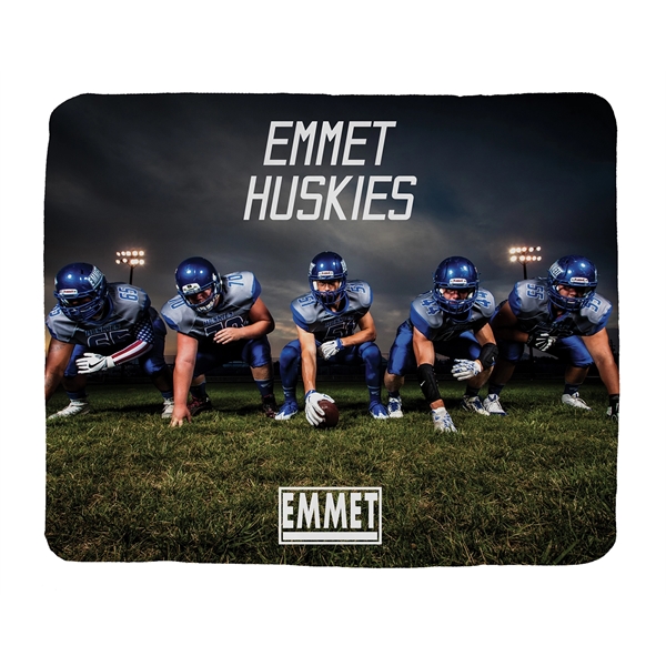 Full-color faux lambswool throw. Edge to edge printing, 100% polyester. 50"... from ASI 79750 Pro Towels / Pro Vision