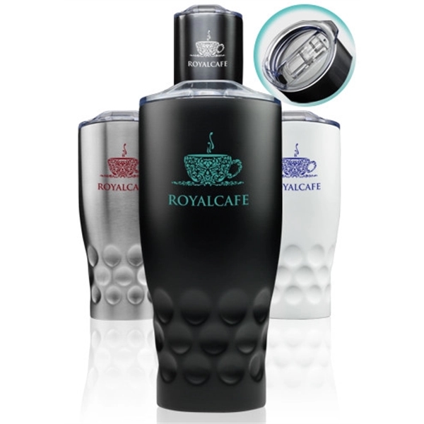 27 oz. stainless steel BPA-free tumblers with clear lid and double... from ASI 39552 BEL Promo