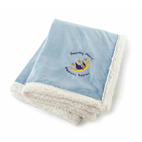 30" x 45" soft plush reversible throw blanket with micro fur... from ASI 73520 Neet Feet / Kanata Blanket