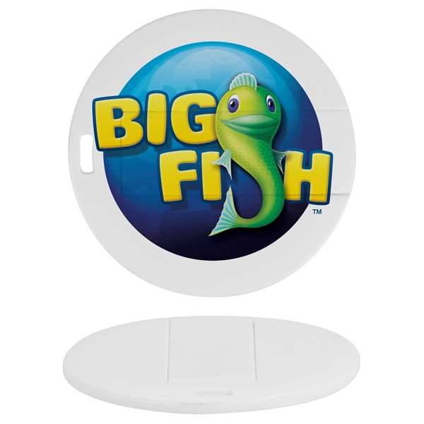 USB round flash drive. Dimensions: 1.73" x 1.73" x 0.12"... from ASI 62124 iClick, Inc. / iClick®