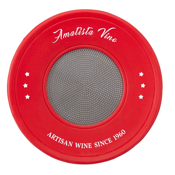 4" round cover for wine glasses that's made of food-grade silicone... from ASI 52840 Evans Manufacturing / Evans