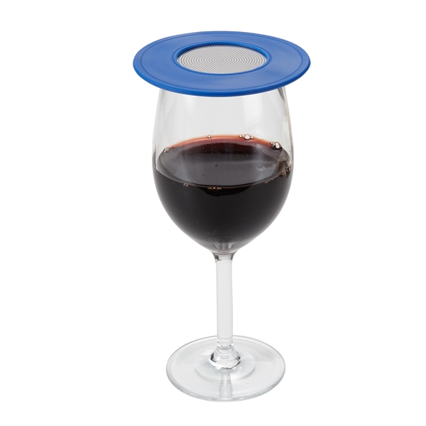4" round cover for wine glasses that's made of food-grade silicone... from ASI 52840 Evans Manufacturing / Evans