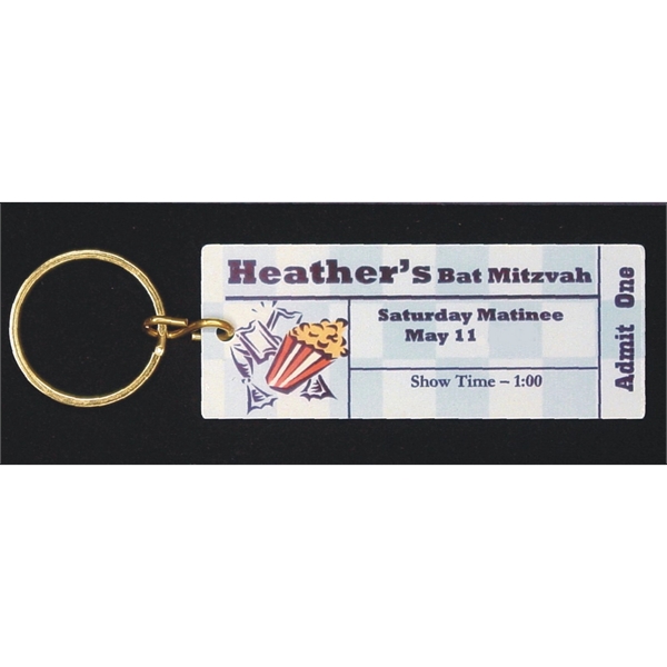1.5" x 3.75" Ticket style key tag used as a prom,... from ASI 41080 Nelson Boone Co Inc / Alumaline® & Brass