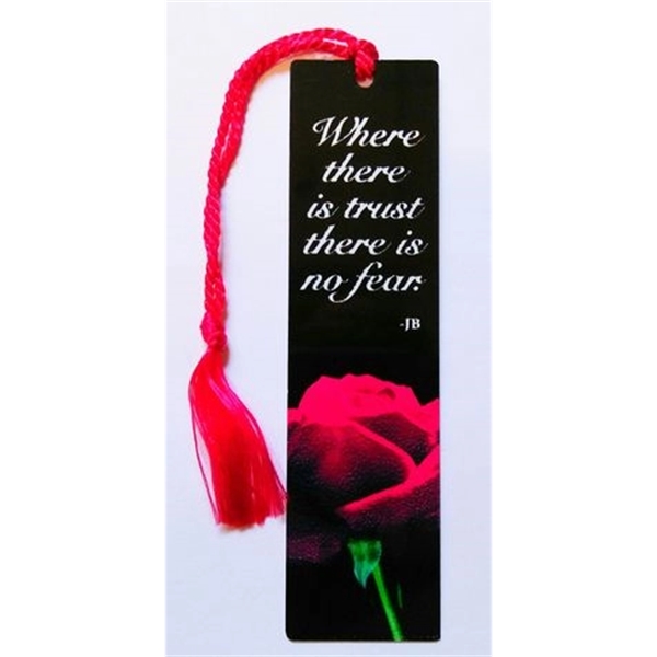 Aluminum or Brass bookmark with a full color, sublimated imprint. 4... from ASI 41080 Nelson Boone Co Inc / Alumaline® & Brass