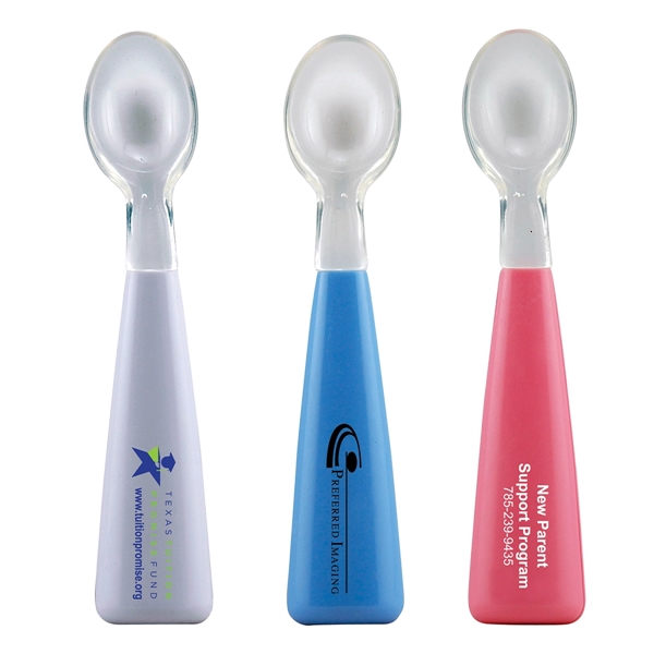 Baby spoon that features a flexible tip and clear spoon.... from ASI 62190 Illini