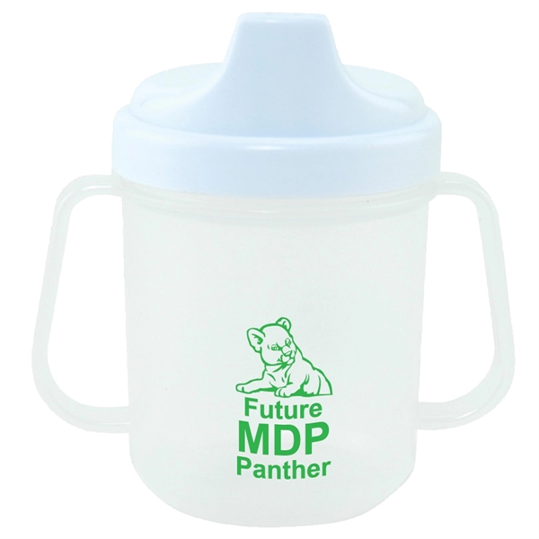 7 oz. non-spill baby cup with colored lid and side handles.... from ASI 62190 Illini