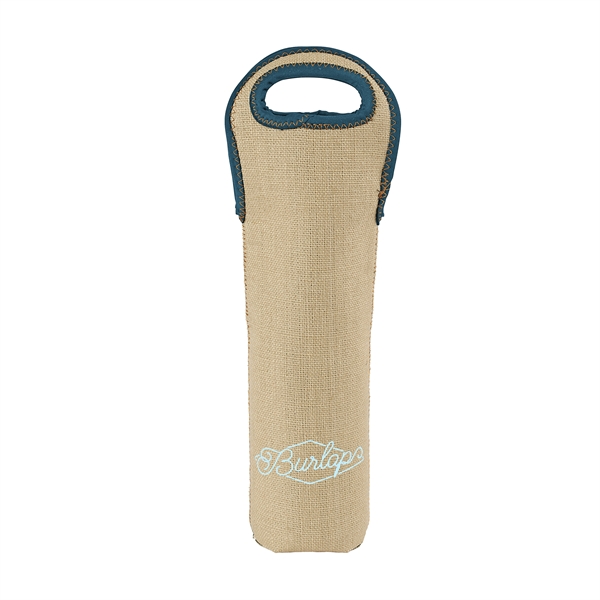 Burlap/High-Quality Neoprene (Wetsuit Material) tote w/colored stitching & bias trim. ... from ASI 74710 Numo / NUMO Kolder