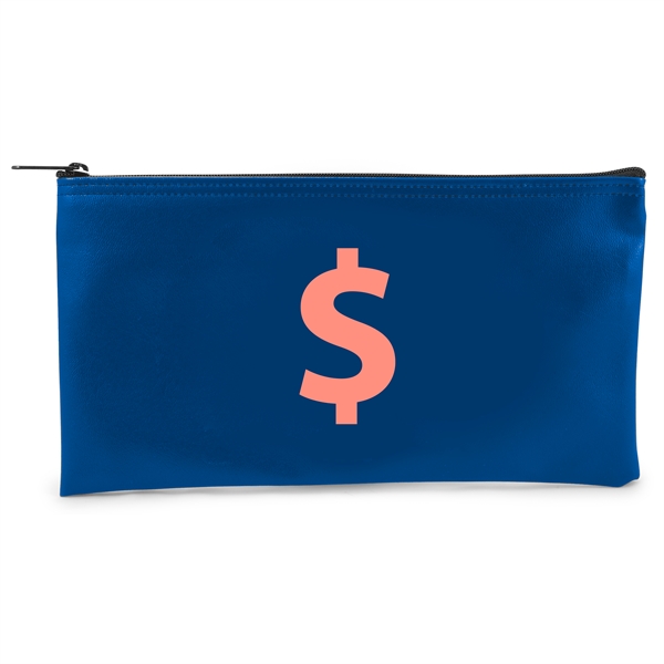 Horizontal bank bag with zipper closure, expanded vinyl, 11"W x 6"H.... from ASI 74710 Numo