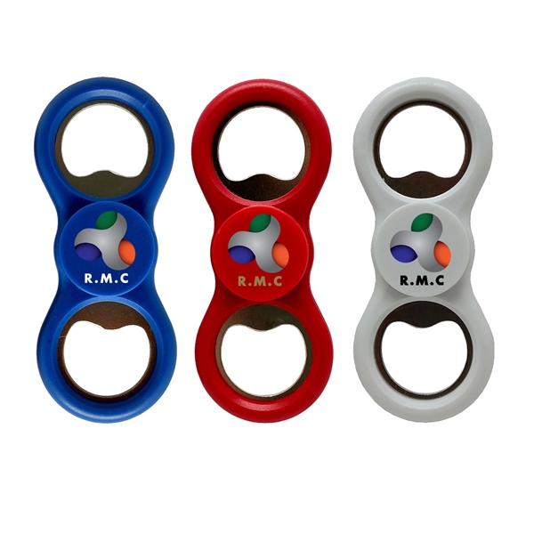 3.5" x 1.5" bottle opener spinner; includes two bottle openers.... from ASI 90859 Tempo Industries Inc / Tempoline