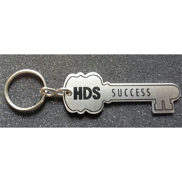 1 1/8" x 3 1/4" key shaped key fob. 4 different... from ASI 41080 Nelson Boone Co Inc / Alumaline® & Brass