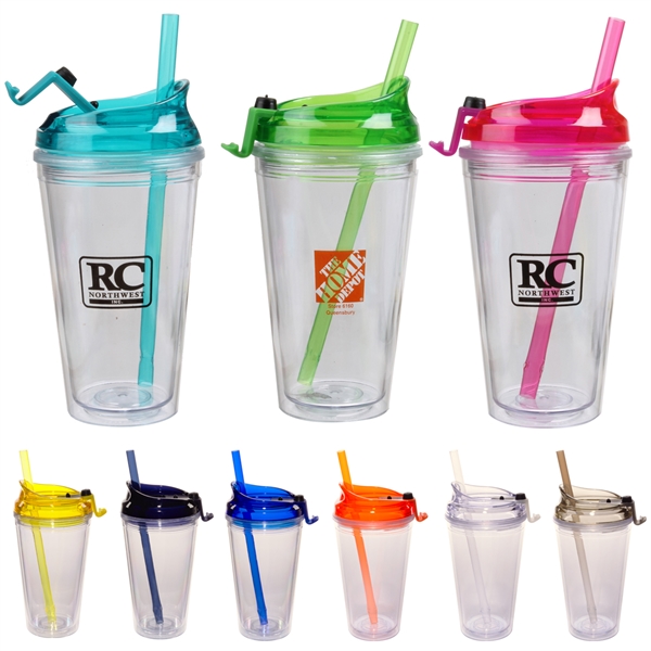 Acrylic cup holds up to 16 oz. of liquid. BPA free.... from ASI 52710 Lincoln Line