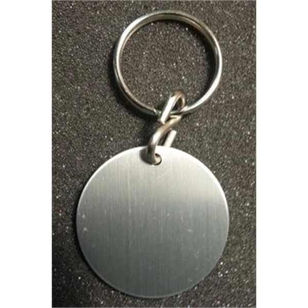 1.5 round key fob. 4 different imprinting styles and 12 color... from ASI 41080 Nelson Boone Co Inc / Alumaline® & Brass