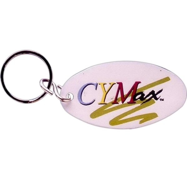 1 3/8" x 2 5/8" large aluminum oval key fob. 4... from ASI 41080 Nelson Boone Co Inc / Alumaline® & Brass
