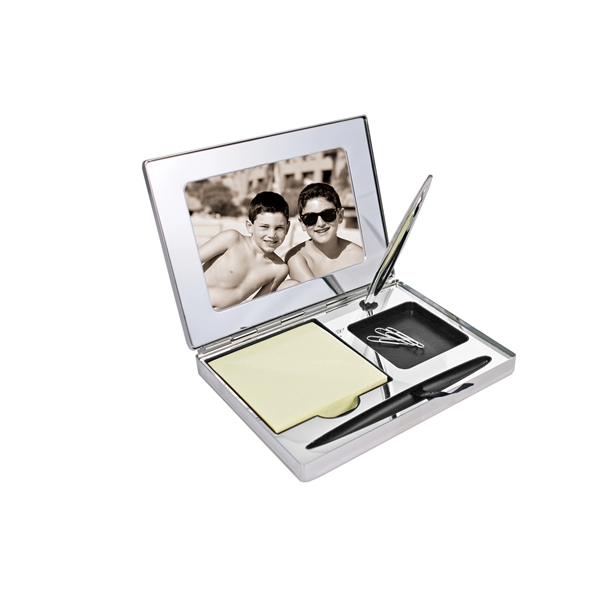 Desk organizer, with memo pad, ballpoint pen and more.... from ASI 73010 Natico Originals Inc / Natico Originals