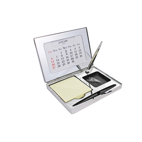 Desk organizer, with memo pad, ballpoint pen and more.... from ASI 73010 Natico Originals Inc / Natico Originals