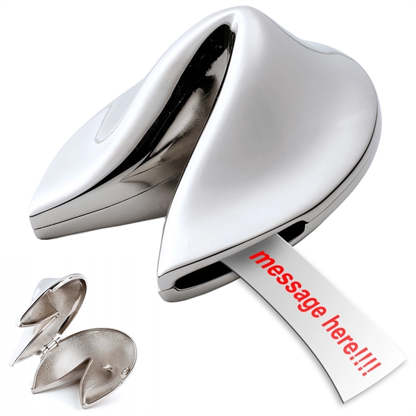 Silver hinged, fortune cookie... from ASI 73010 Natico Originals Inc / Natico Originals