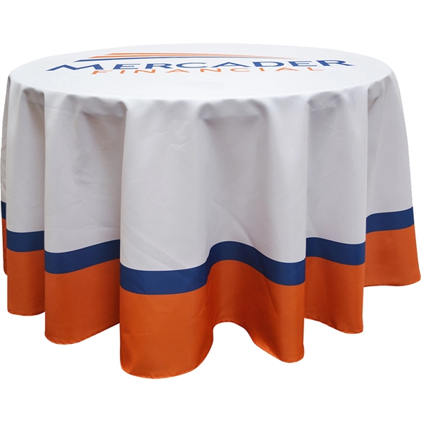 94" round table cover for 3' diameter tables, made of flame-retardant... from ASI 61966 HPG / Beacon Promotions
