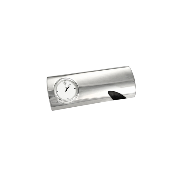Silver clock, with pull out stand.... from ASI 73010 Natico Originals Inc / Natico Originals