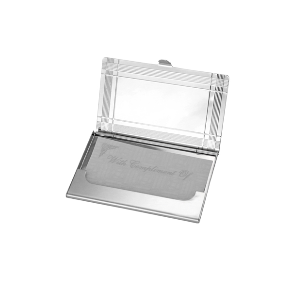 Silver, business card case.... from ASI 73010 Natico Originals Inc / Natico Originals