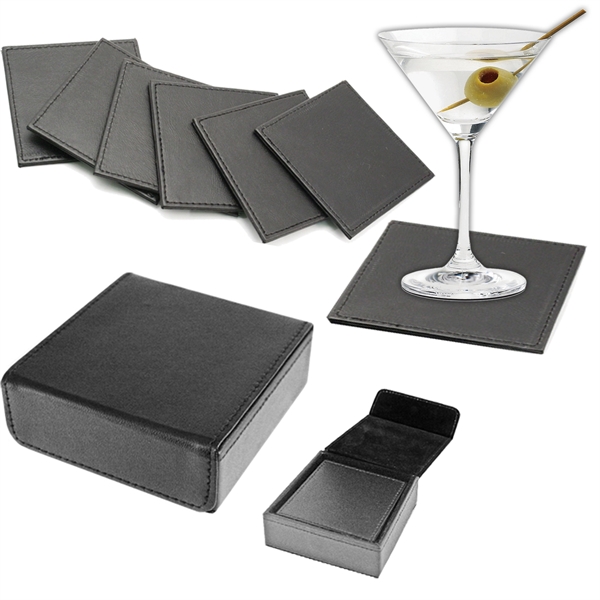 6 piece coaster set in black box.... from ASI 73010 Natico Originals Inc / Natico Originals