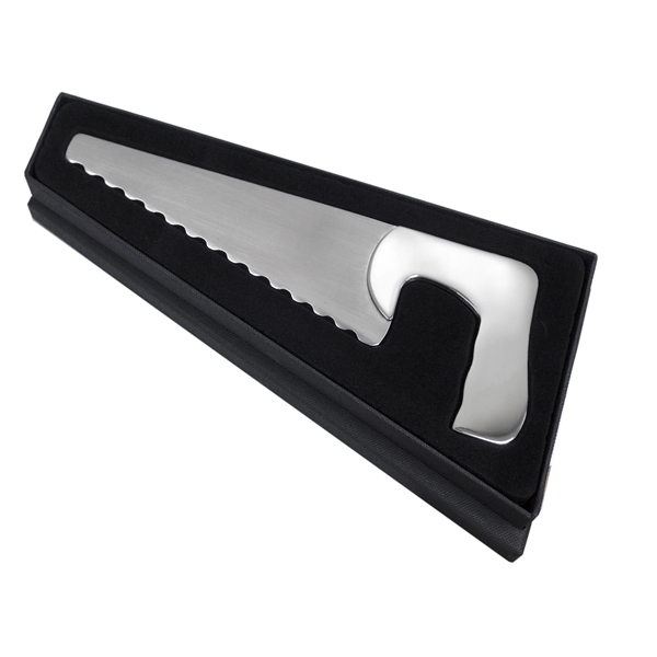 Stainless steel, saw shaped cheese and/or cake server.... from ASI 73010 Natico Originals Inc / Natico Originals