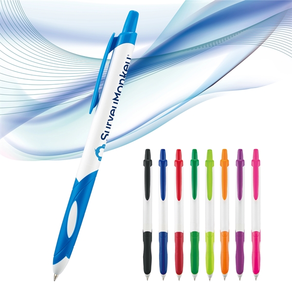 Del Rio Prime pen with a bright white barrel and a... from ASI 82498 RiteLine LLC